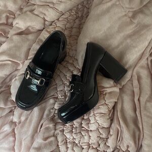 Black Patent Leather Loafers